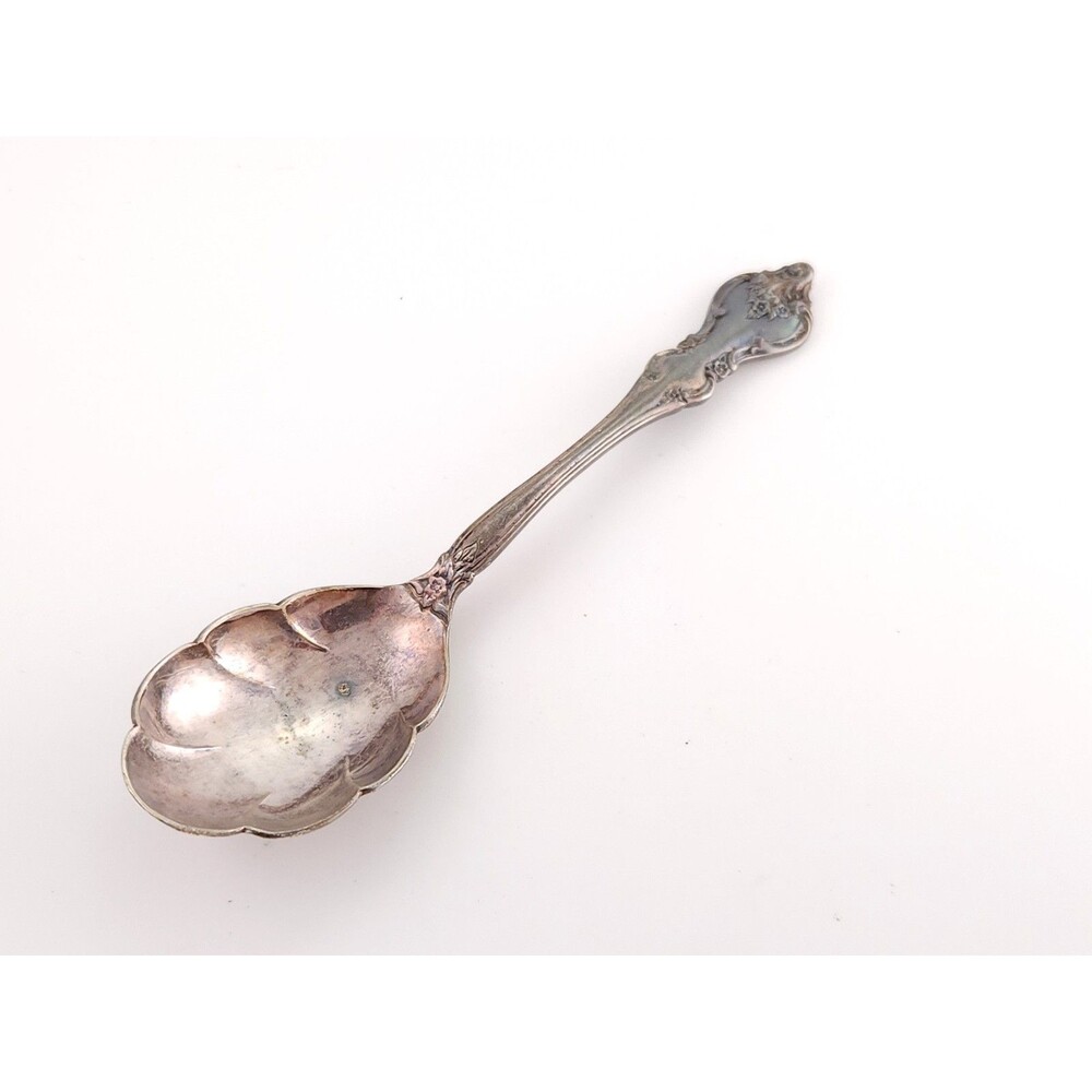 Vintage International Deep Silver Orleans Sugar Shell Spoon 1964 Silverplate